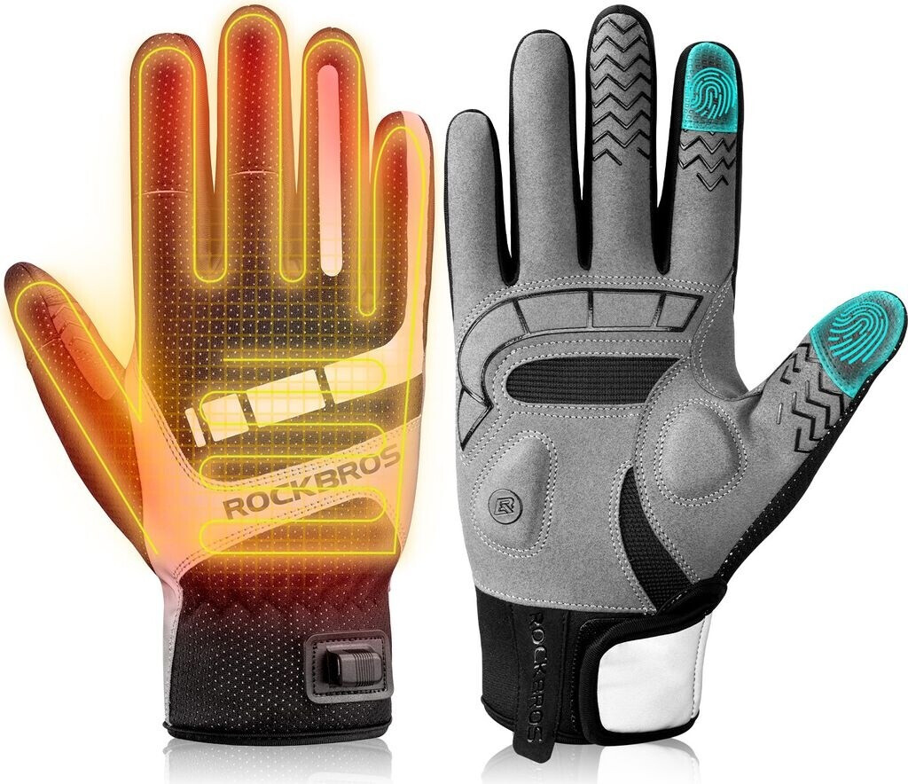 Rockbros Heated bicycle gloves winter warm 0001