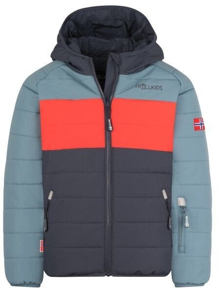 Trollkids Hafjell Snow Jacket Pro Ski Jacket steel navy red