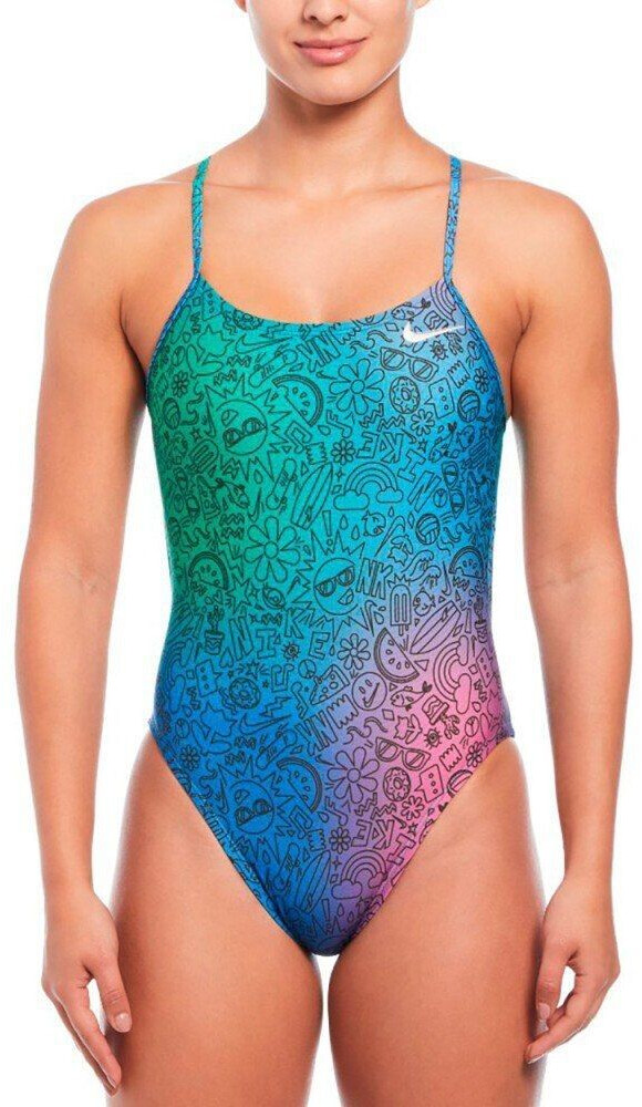 Nike Cutout Hydrastrong Swimsuit multicolored