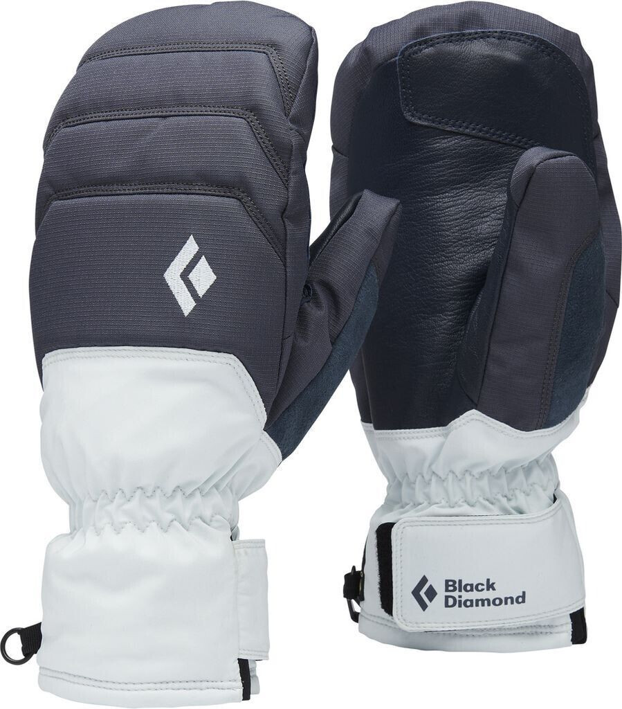 Black Diamond Mission MX Mitts GTX charcoal belay blue