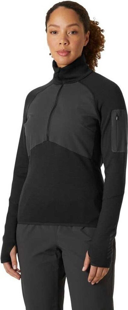 Helly Hansen Lifa Merino Wool Midlayer Half Zip schwarz
