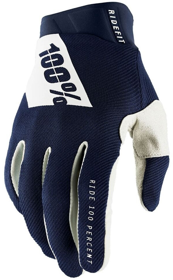 100% Ridefit Handschuhe blau weiß
