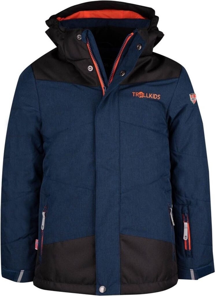 Trollkids Norefjell Skijacke blau orange