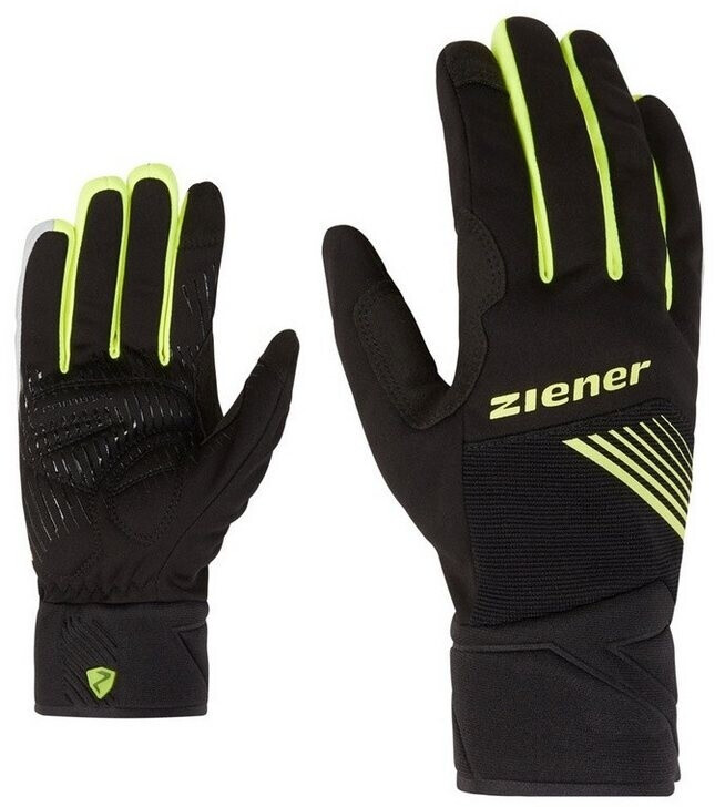 Ziener DIRICH TOUCH bike glove black poison yellow