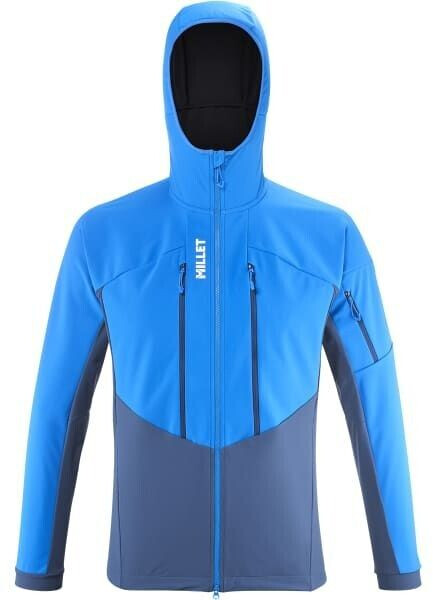 Millet Touring Softshell Jacket White Shield Hoodie blue