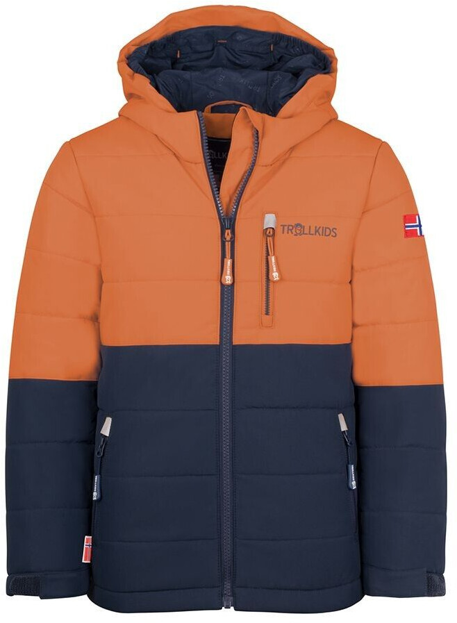 Trollkids Hemsedal Snow Jacket XT Ski Jacket blue cinnamon