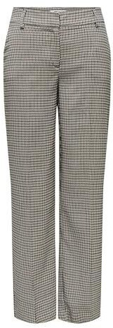 Only Onllettie Mw STR Check Pant TLR Pants cloud dancer tannin cornet blue night sky peat