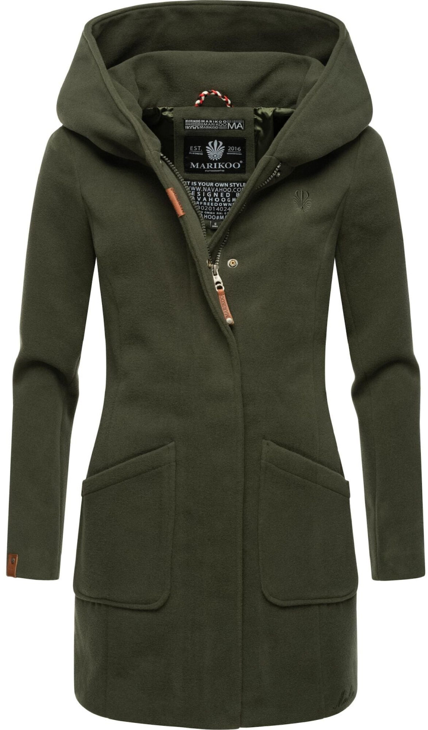 Marikoo Coat 'Maikoo' khaki