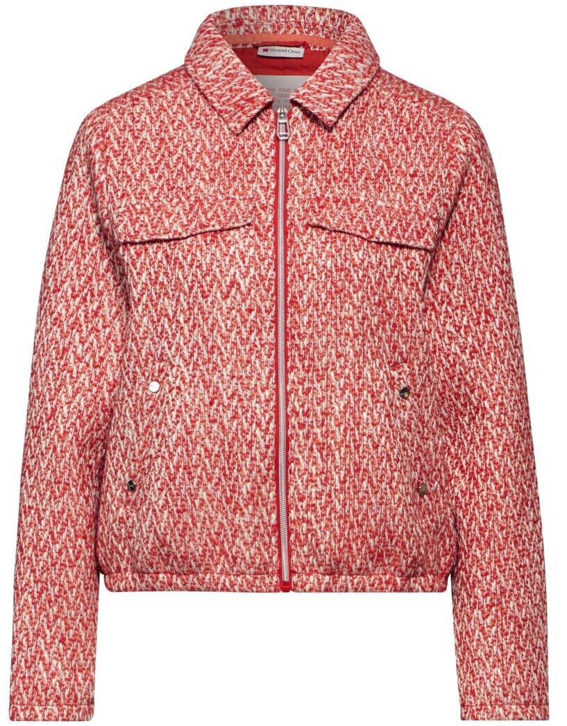 Street One Short Boucle Jkt mandarin red