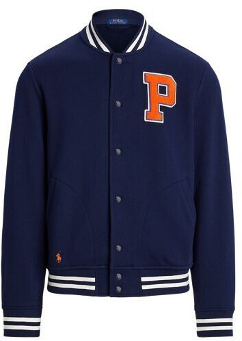 Polo Ralph Lauren RL Baseball Jacket Fleece blue black