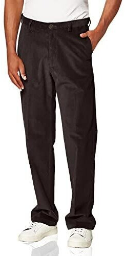 Haggar Corduroy Expandable Waist Straight Fit Pant espresso-classic