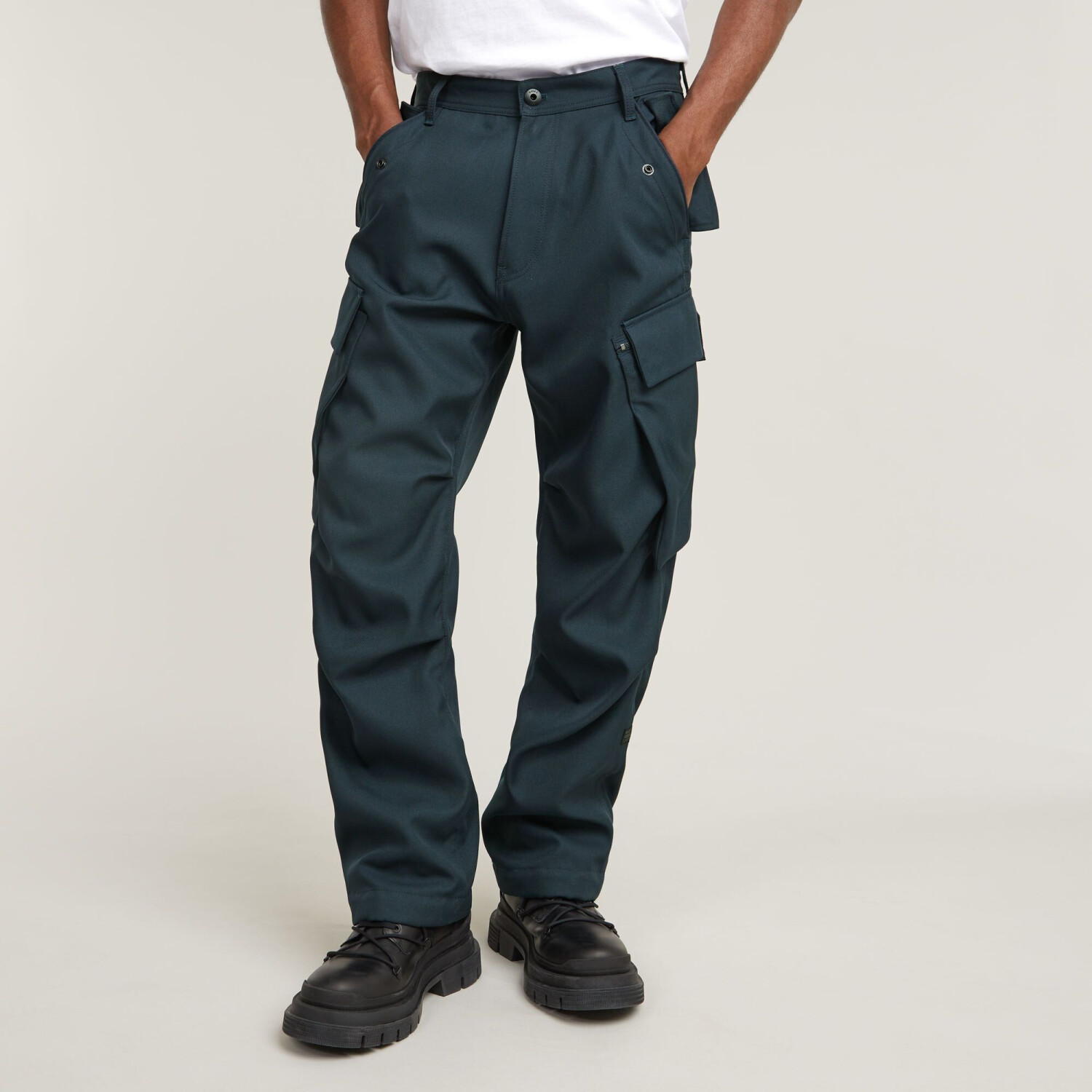 G-Star R-3N Regular Straight Cargo Pants dark blue D25224-D410-862