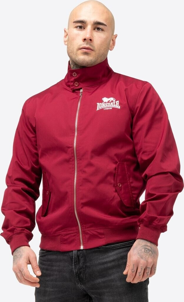 Lonsdale Transitional Jacket 'CLASSIC' cherry red dark red white