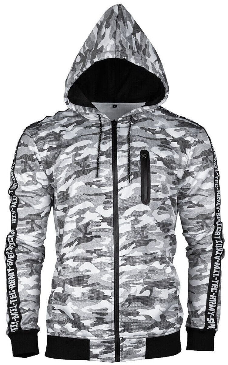 Mil Tec Men's Training Jacket Hiking Camping Hoodie Urban Camo