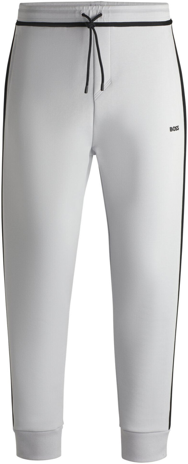 Hugo Boss Sweatpants Hadiko Tape cotton-blend light grey 50530030