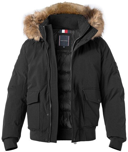 Tommy Hilfiger Down Jacket Stand Collar microfiber black