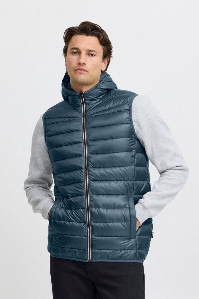 Blend Quilted Vest with Hood Zip Pockets Regular fit
