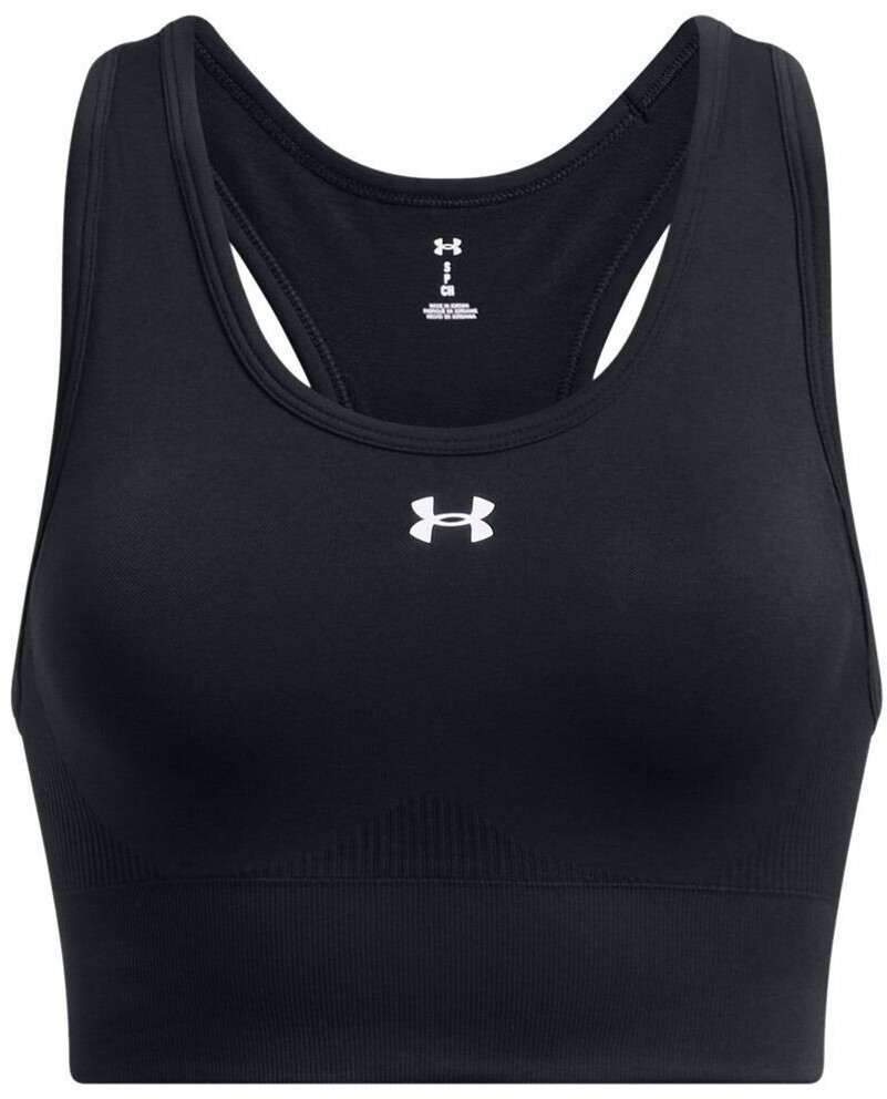 Under Armour Vanish Seamless Mid Bra black white