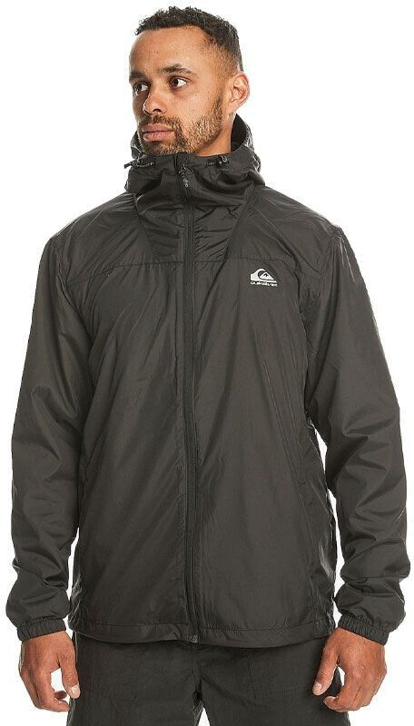 Quiksilver Overcast Hooded Windbreaker Jacket black
