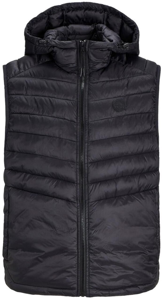 Jack & Jones Jjesprint Bodywarmer Hood Vest black detail solid