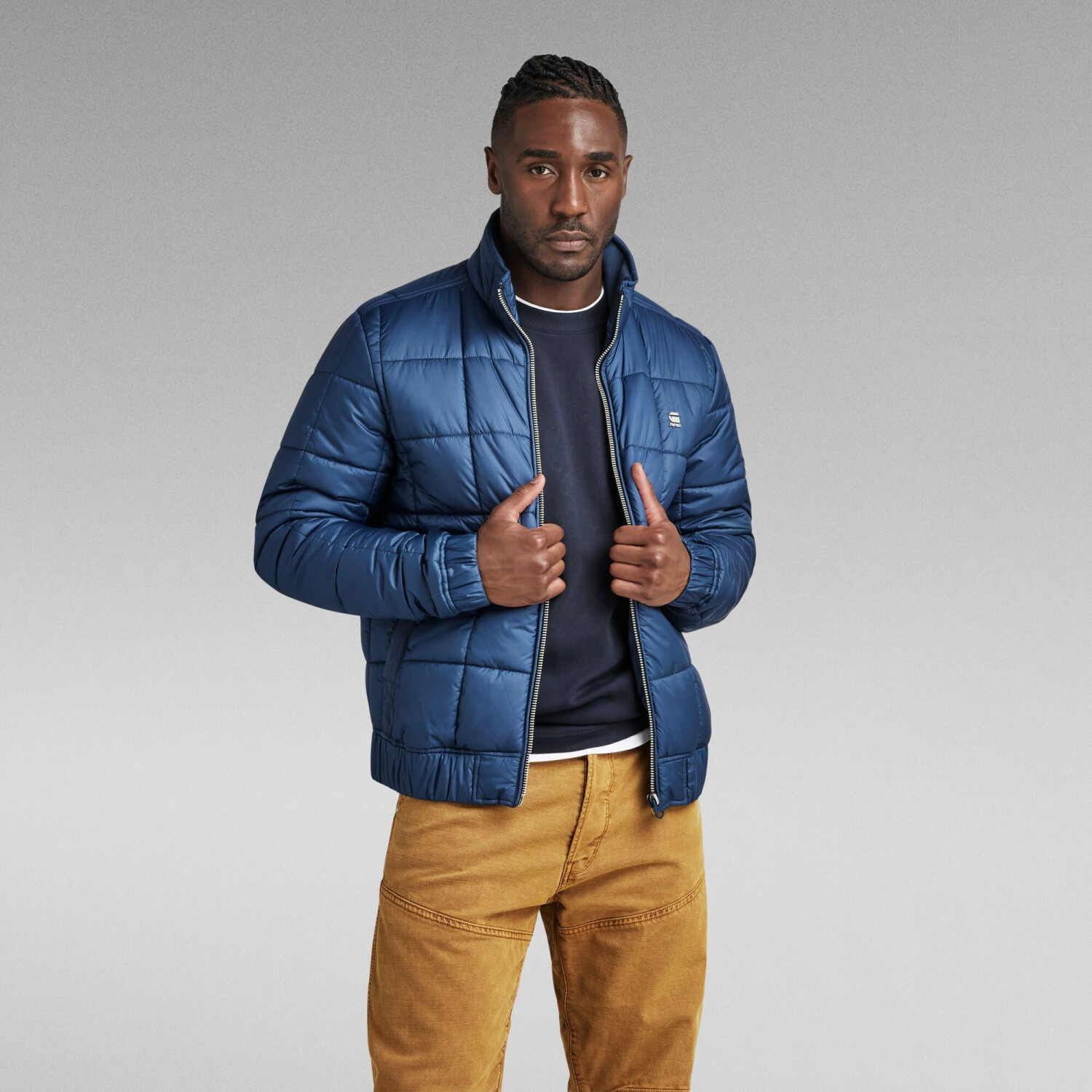 G-Star Meefic Quilted Jacket dark blue D23965-B958-C630