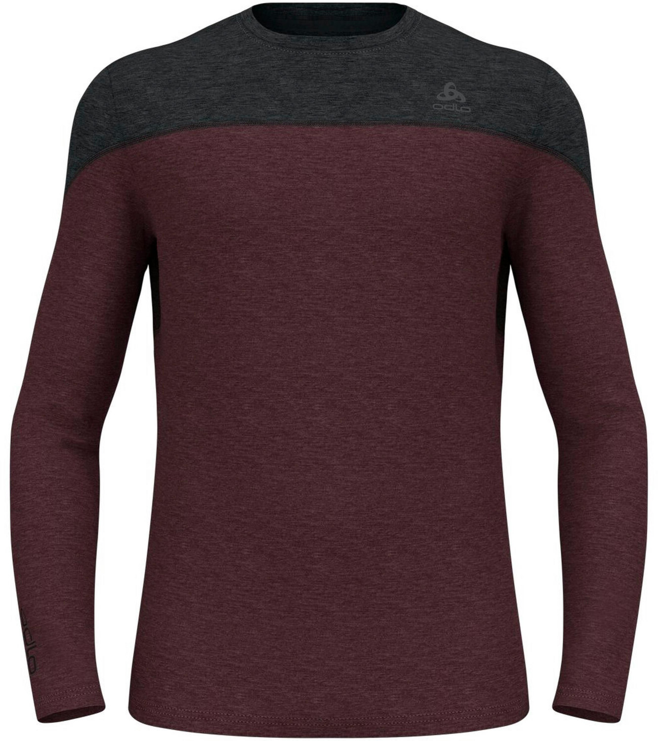 Odlo Revelstoke Performance Wool Functional Shirt black-fudge melange