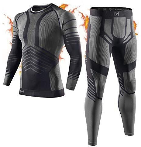 MEETYOO Men's Thermal Underwear Functional Underwear Ski Underwear Winter Set