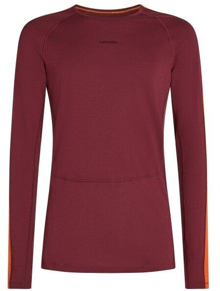 Icebreaker Zoneknit L S Crewe Merino Underwear red blaze