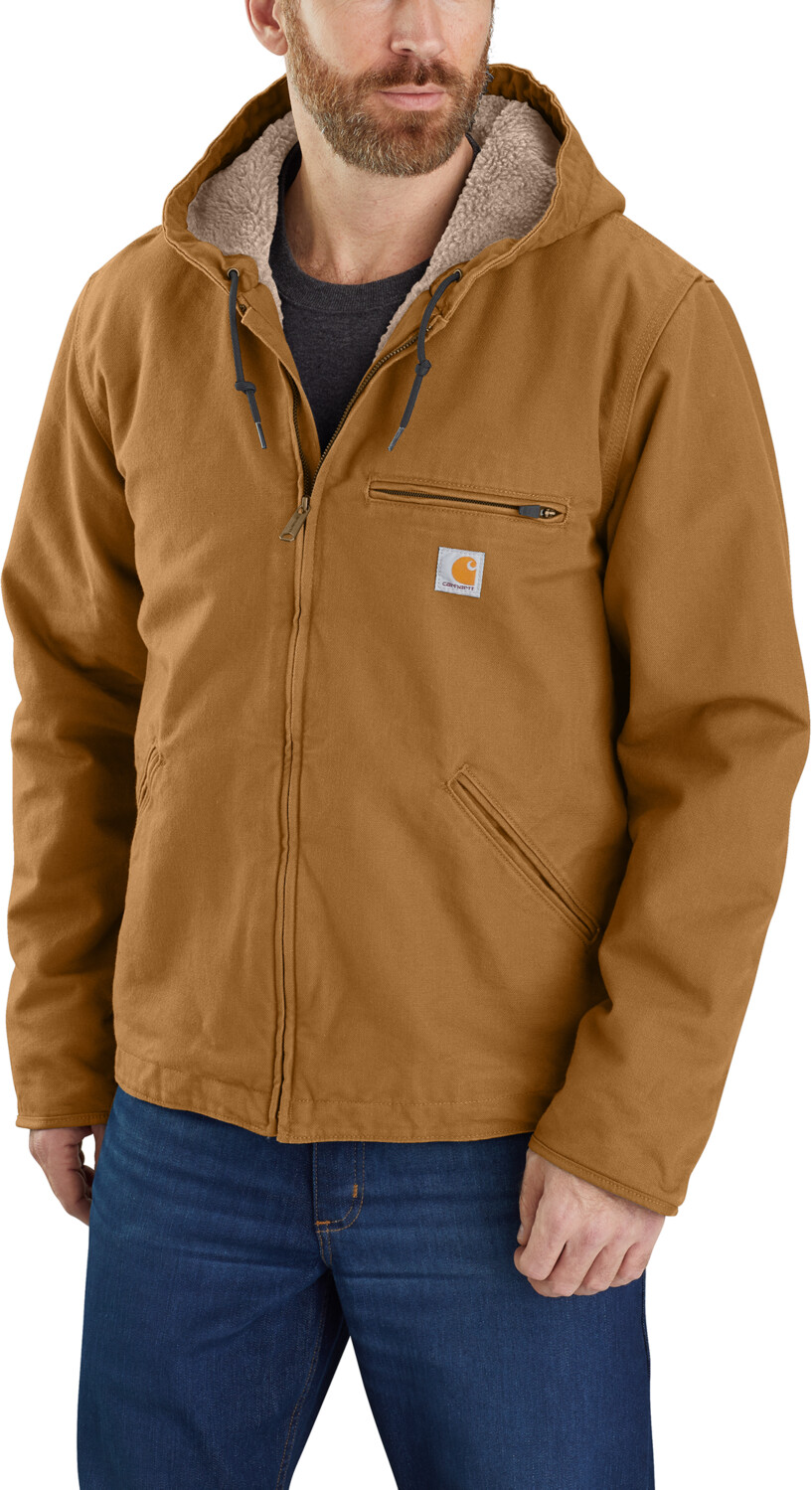 Carhartt Washed Duck Sherpa Jacket brown