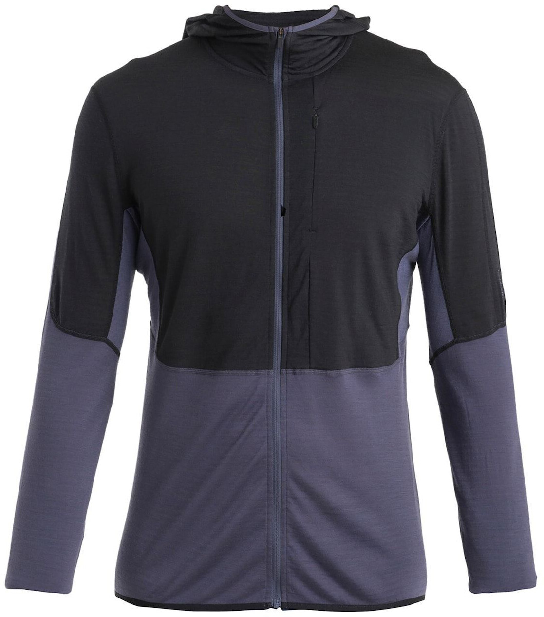 Icebreaker Realfleece Descender Fleece Jacket dark grey black