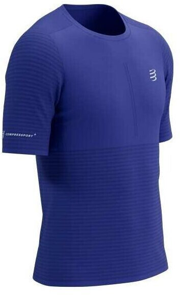 Compressport Tennis T-Shirt Pro Racing Short Sleeve blue black