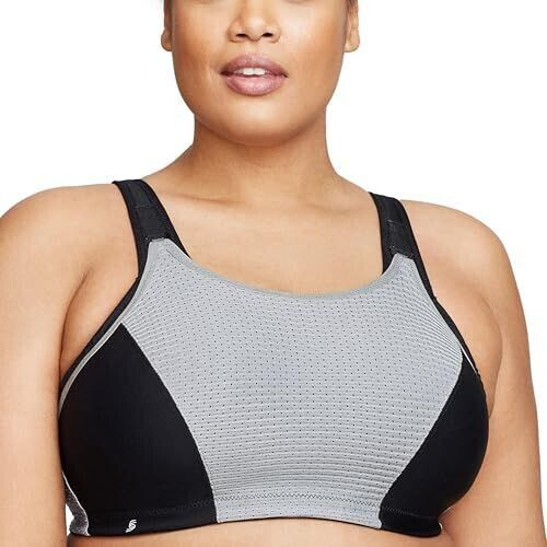 Glamorise 1166 Sports Bra black grey