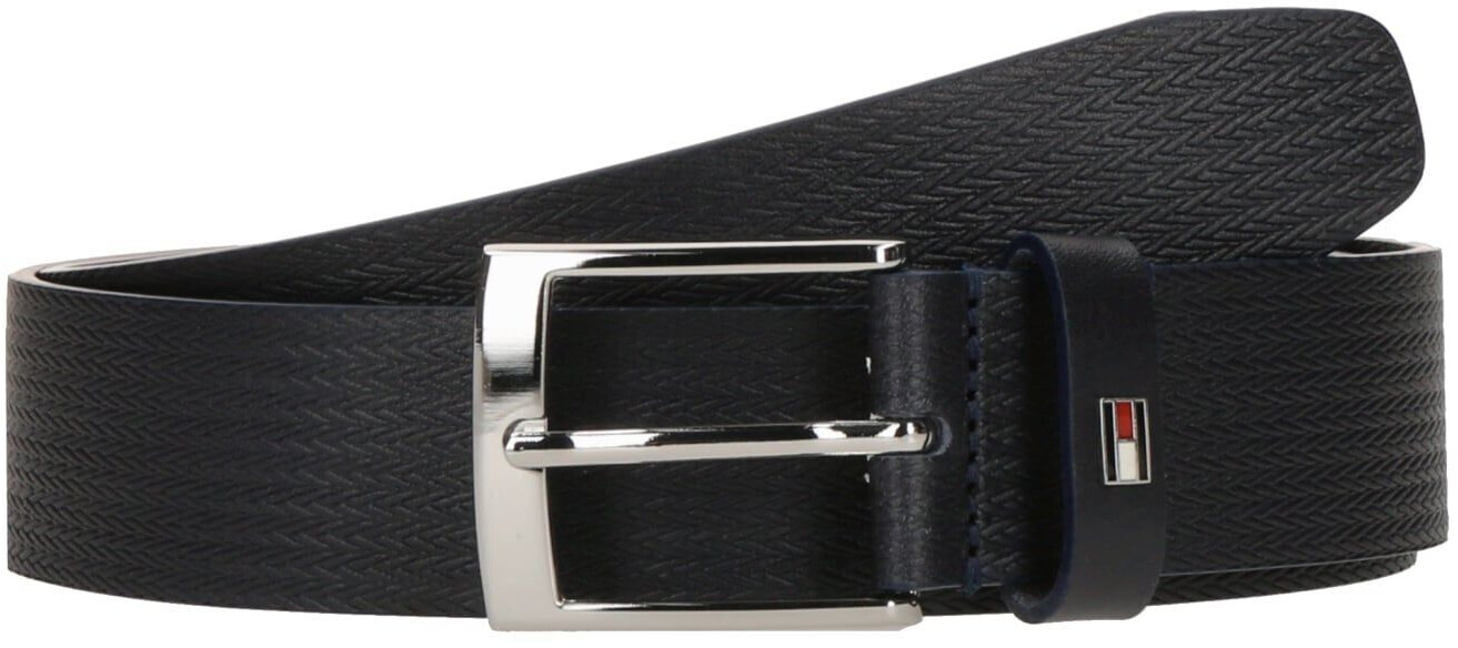 Tommy Hilfiger Herringbone Leather Belt (AM0AM13015) blue