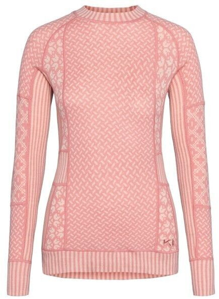 Kari Traa Smekker Half-Zip Merino Underwear pastel dusty pink