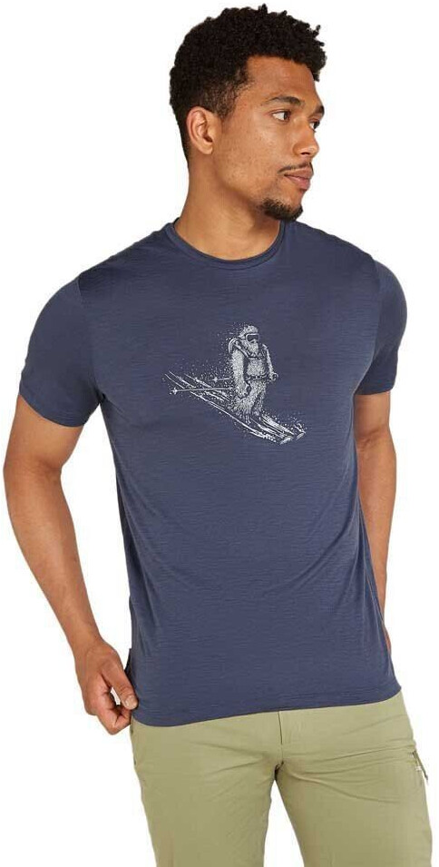 Icebreaker Merino Tech Lite Skiing Yeti Short Sleeve T-shirt