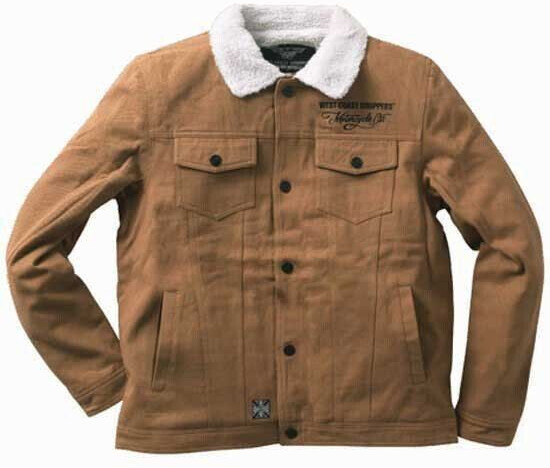 West Coast Choppers Sherpa Lined Canvas Jacket