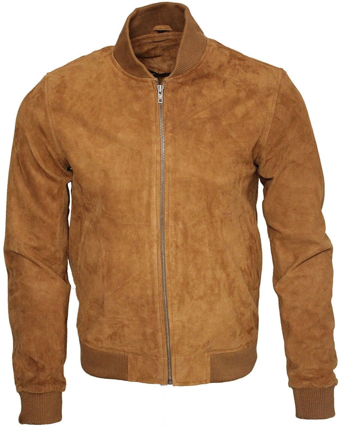 Infinity Retro Tan Goatskin Bomber Jacket