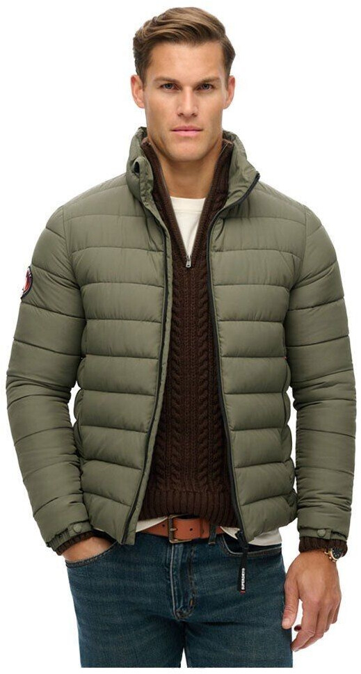 Superdry fuji embroidered padded jacket m5011911a-8mi