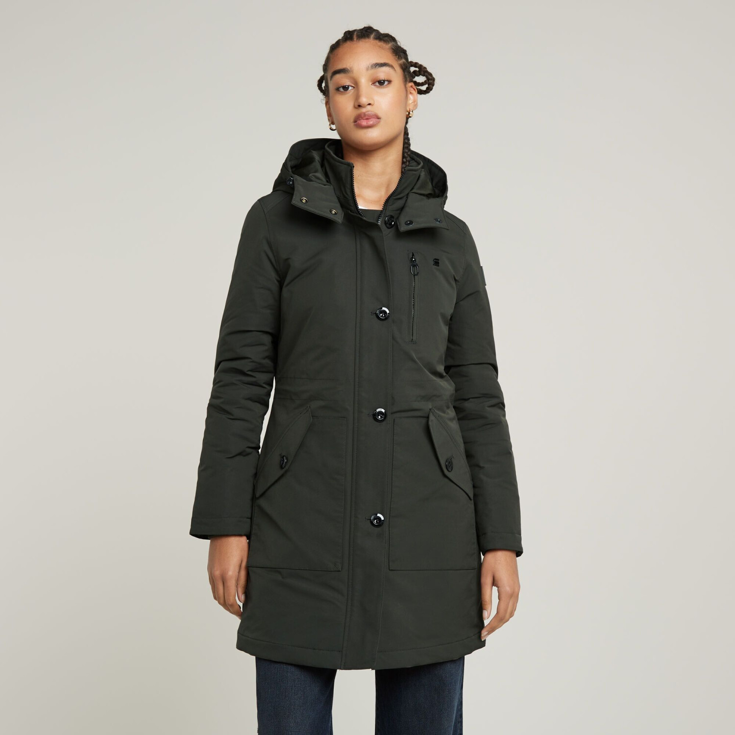 G-Star Vodan Pdd Hdd Slim Parka Wmn (D26404-D908) asfalt