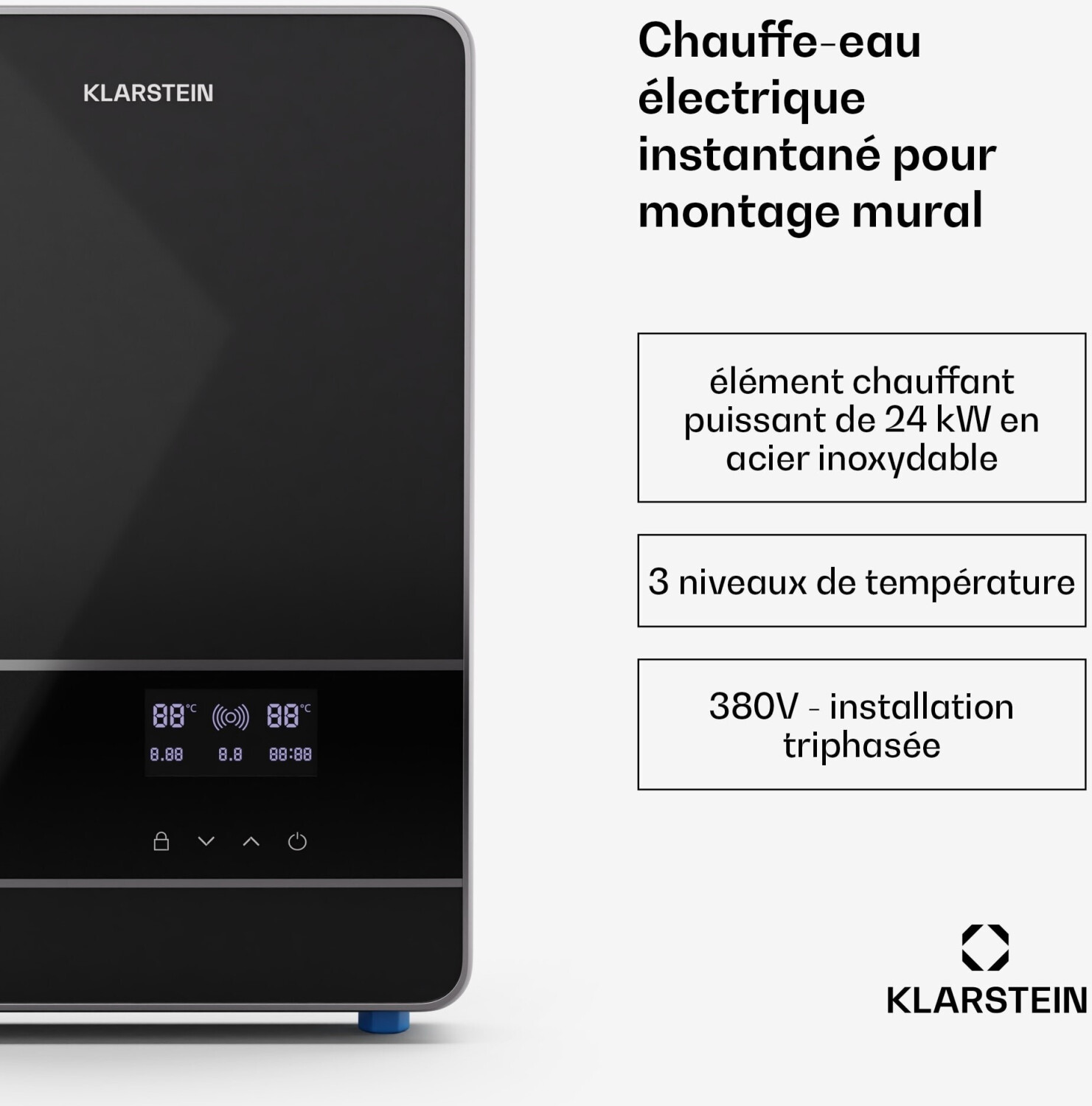 Klarstein WAH2-BlzFlw-WP-24Bl