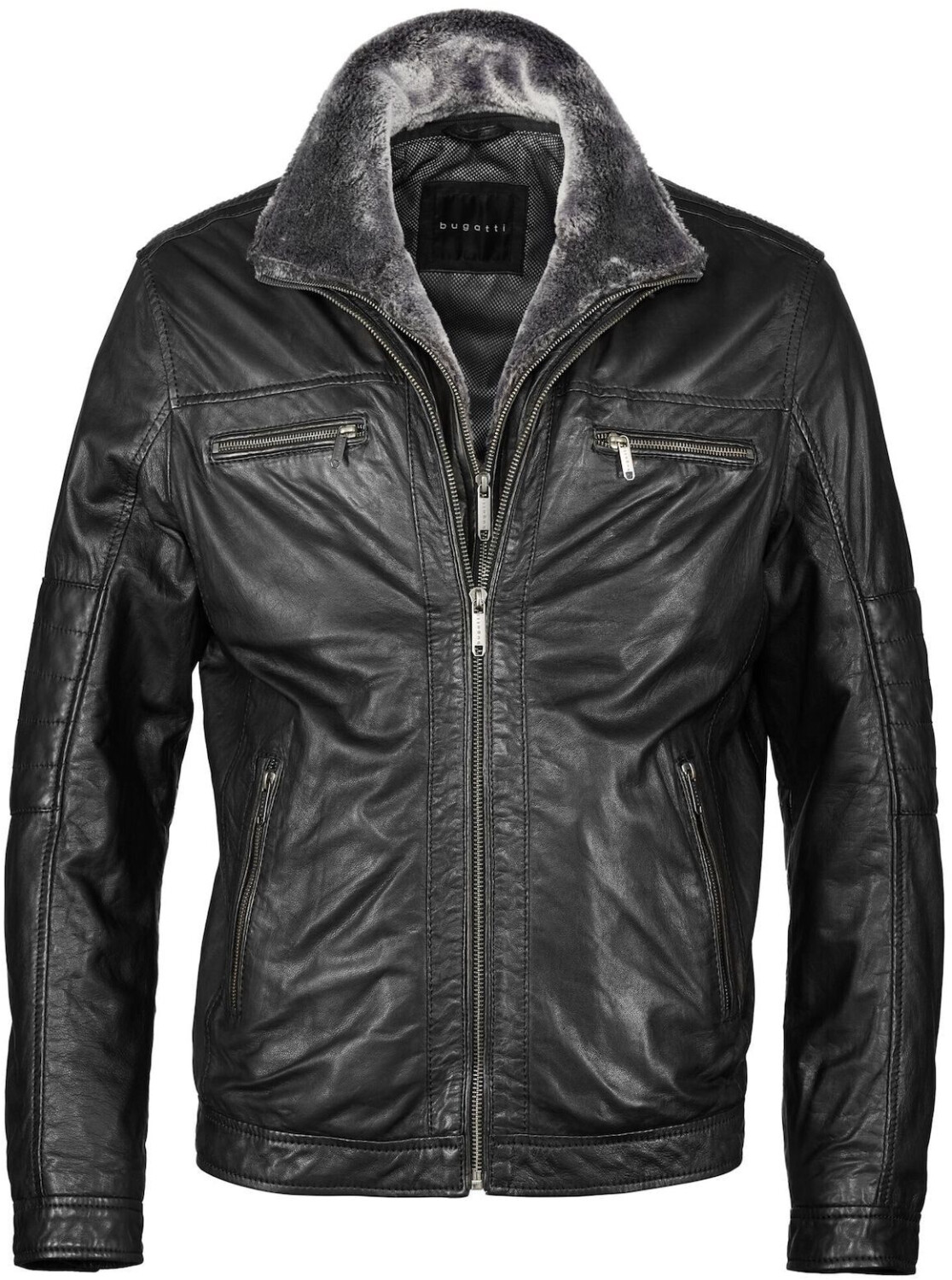 Bugatti Leather Jacket 'BUHEAVEN' black
