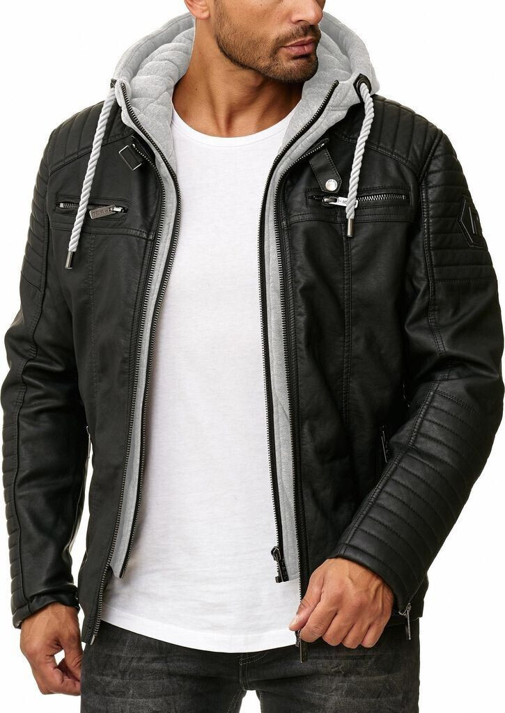 Redbridge Synthetic leather jacket black Air
