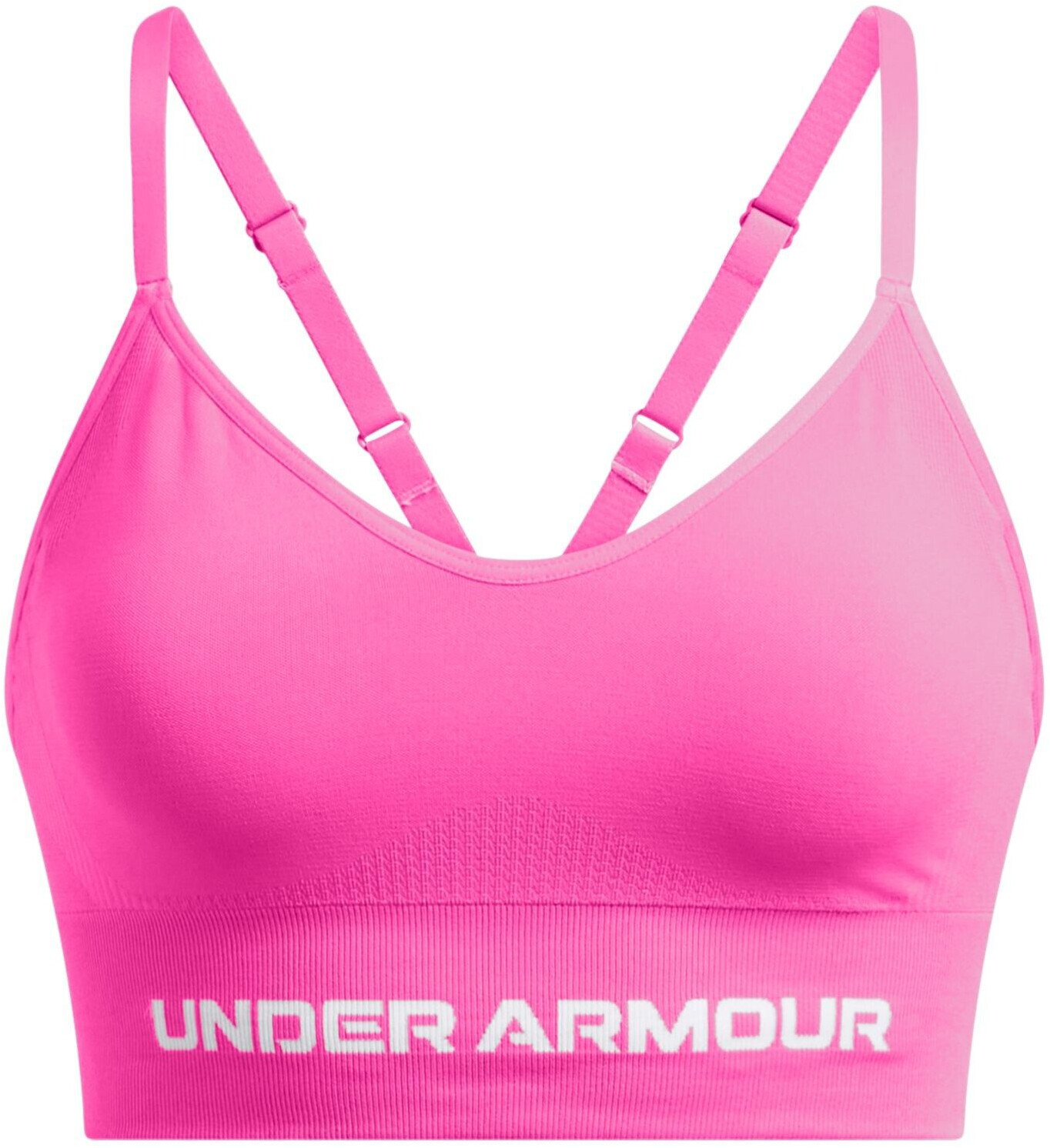 Under Armour Vanish Seamless Low Bra 1384417-652 Women's Sports Bra rebel pink