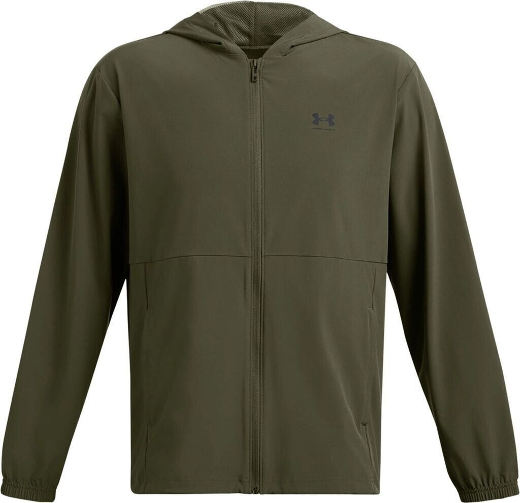 Under Armour Vibe Woven Windbreaker Sweat Training Jacket olive