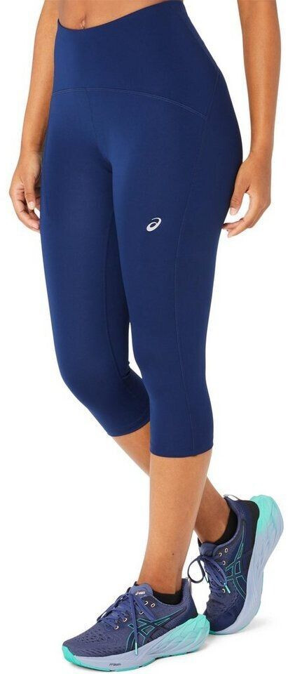 Asics Road High Waist Capri Running Tights Women (2012D006) blue expanse
