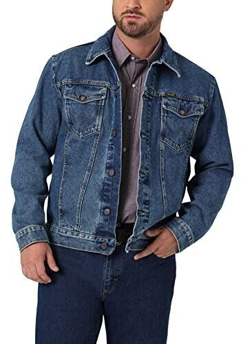 Wrangler Cowboy Cut Western Unlined Denim Jacket stonewashed