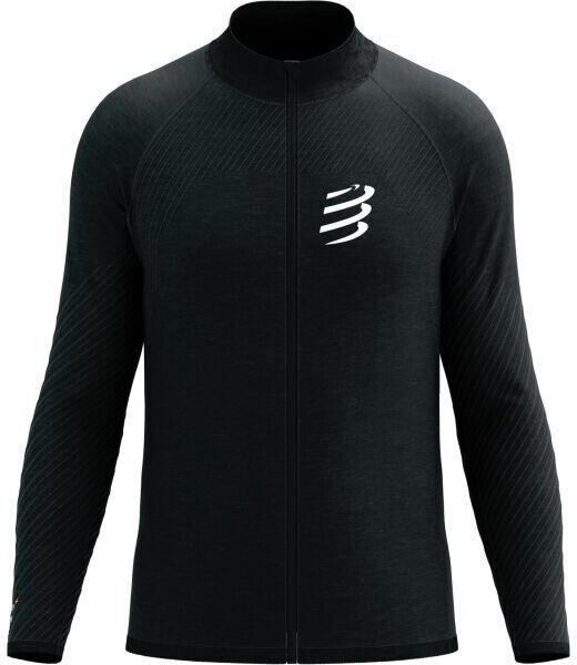 Compressport Seamless Zip Sweatshirt black melange
