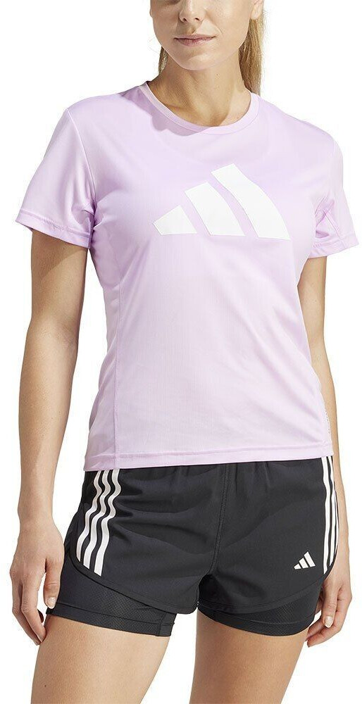 Adidas Run It Stripes Tee bliss lilac