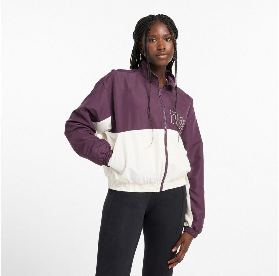 New Balance Color Blocked Graphic Woven Jacket plum brown WJ43518PLN