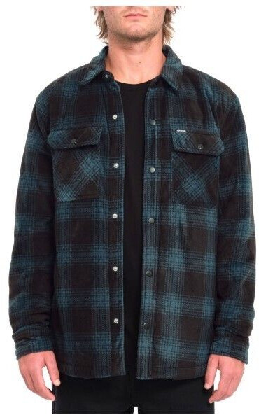 Volcom Bowered Fleece L S Fleece Jacket black evergreen